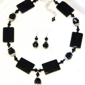 Black Gemstone Necklace